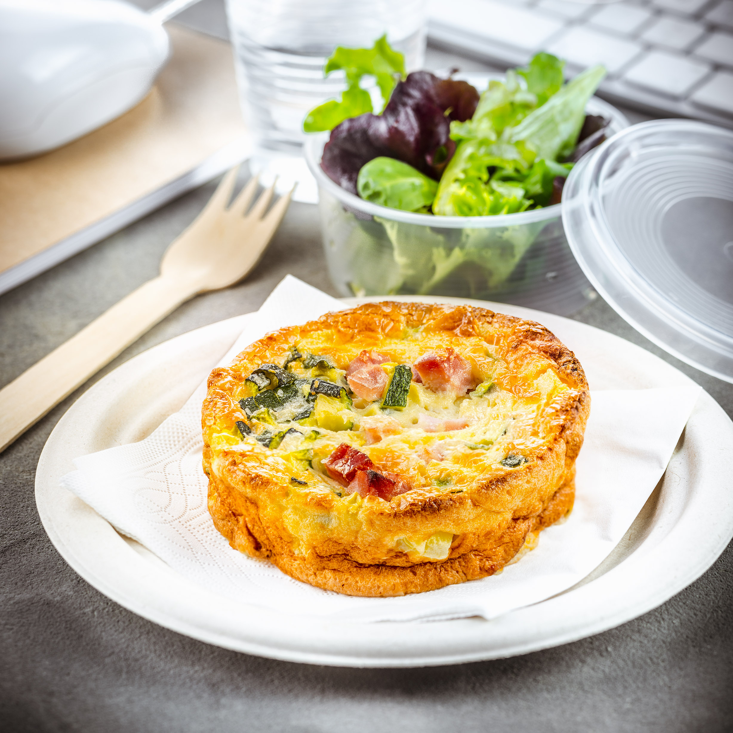 Quiche Sans P Te Aux Courgettes Et Jambon All Clad Vente Domicile Atelier Culinaire